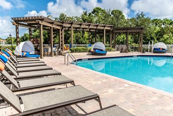 Poolside Cabanas for Lounging